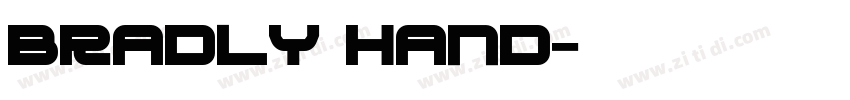 bradly hand字体转换